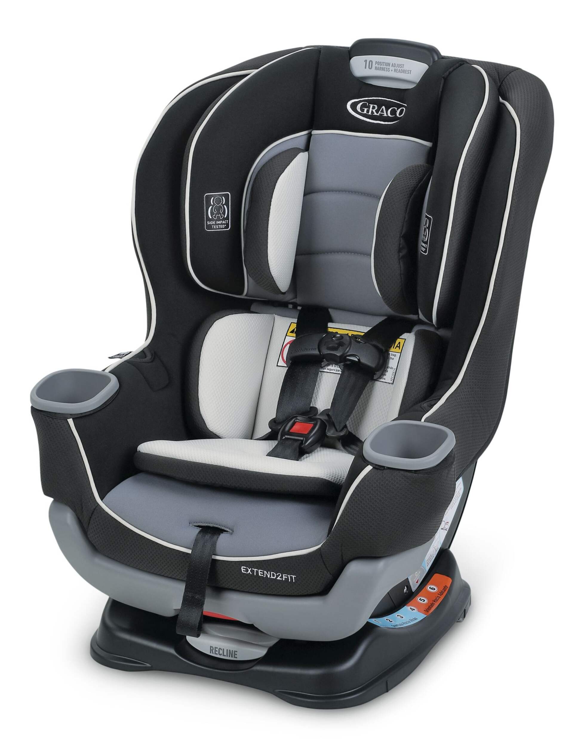 Graco Extend2Fit Convertible Car Seat, RearFacing Harness & Forward