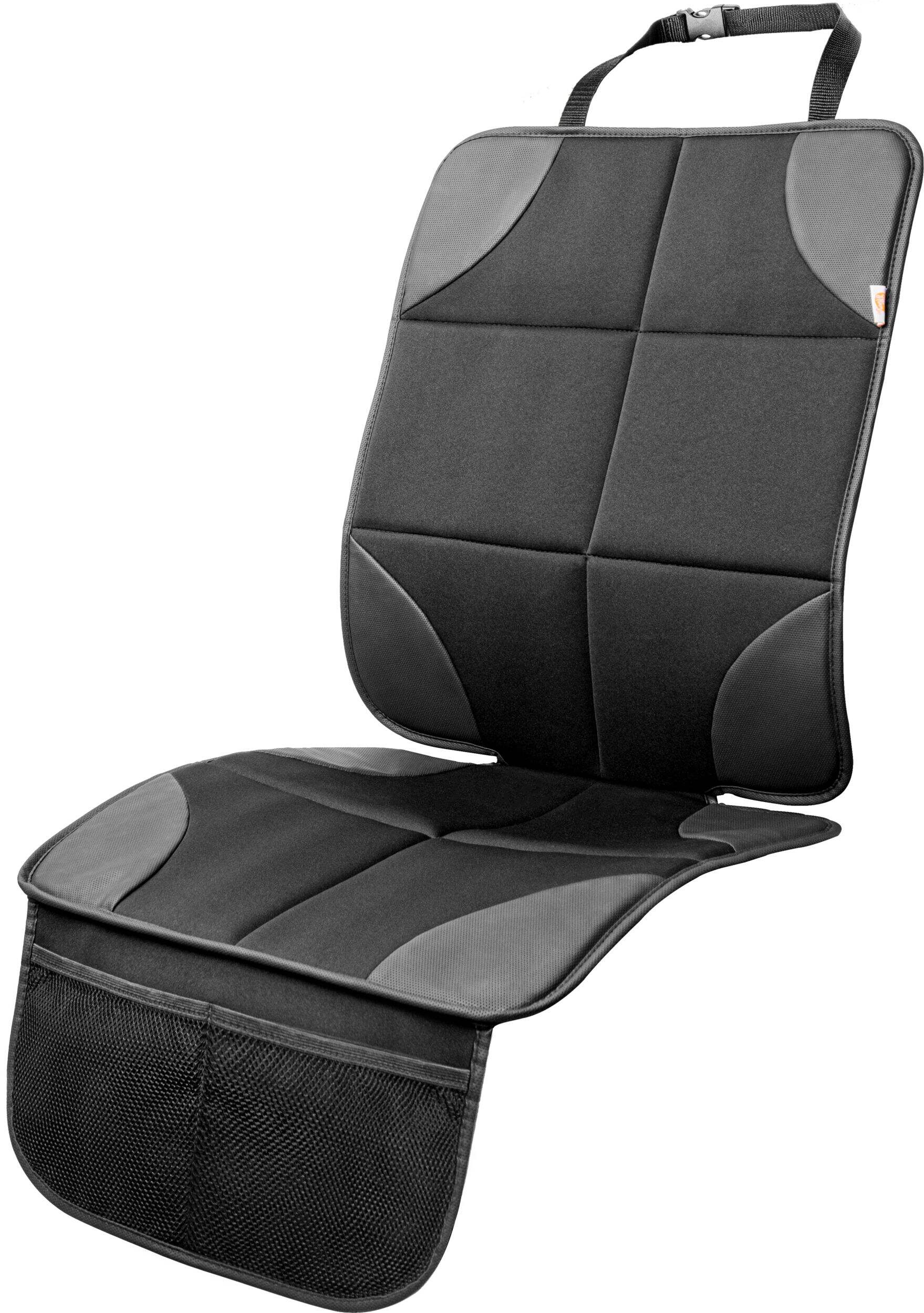 Stella & Finn Essential Car Seat Protector Front_Three_Fourths_Angled_Left