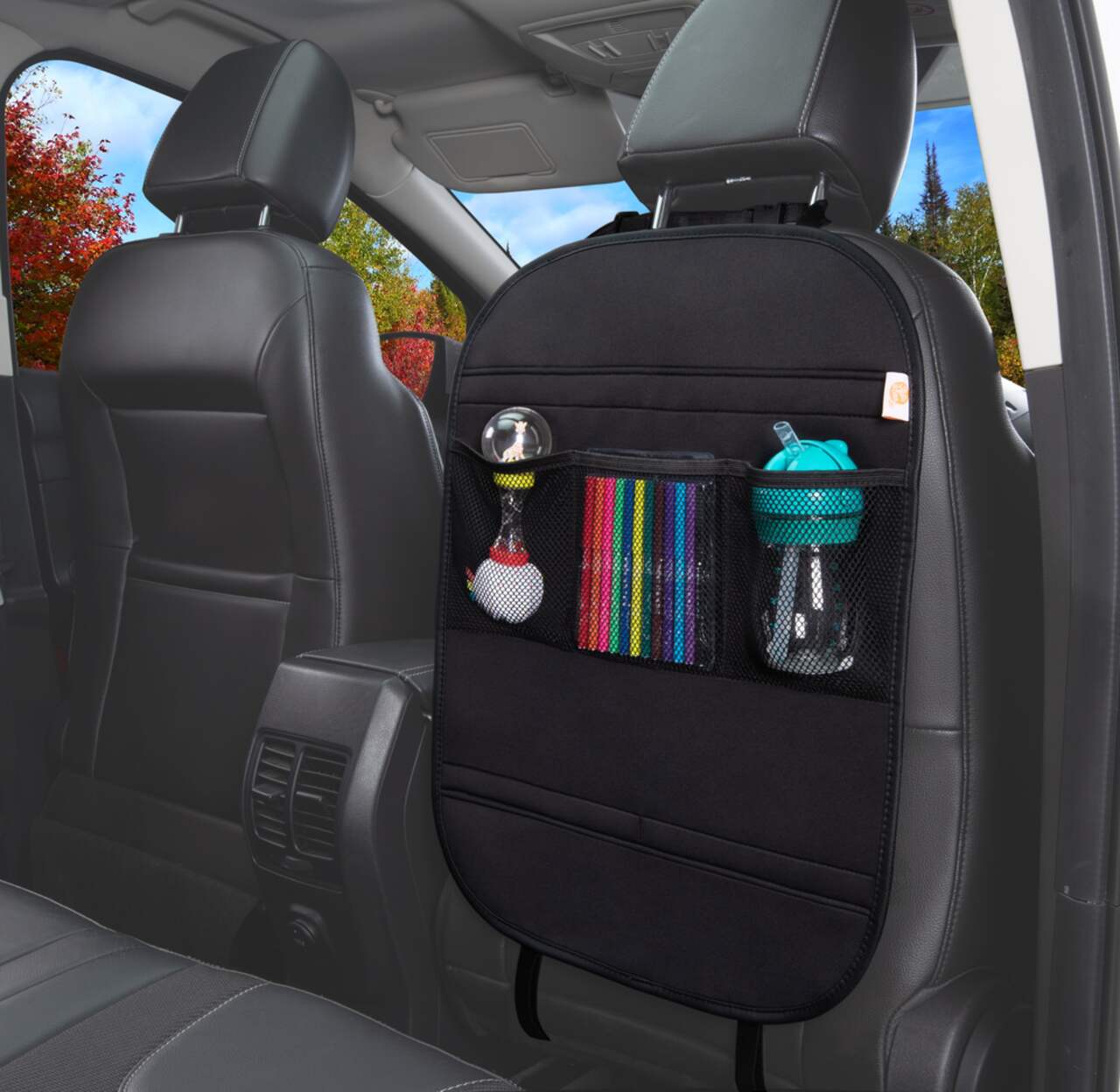 Protection de dossier de voiture de qualité supérieure - Organiseur de siège  arrière pour enfants - Grand compartiment