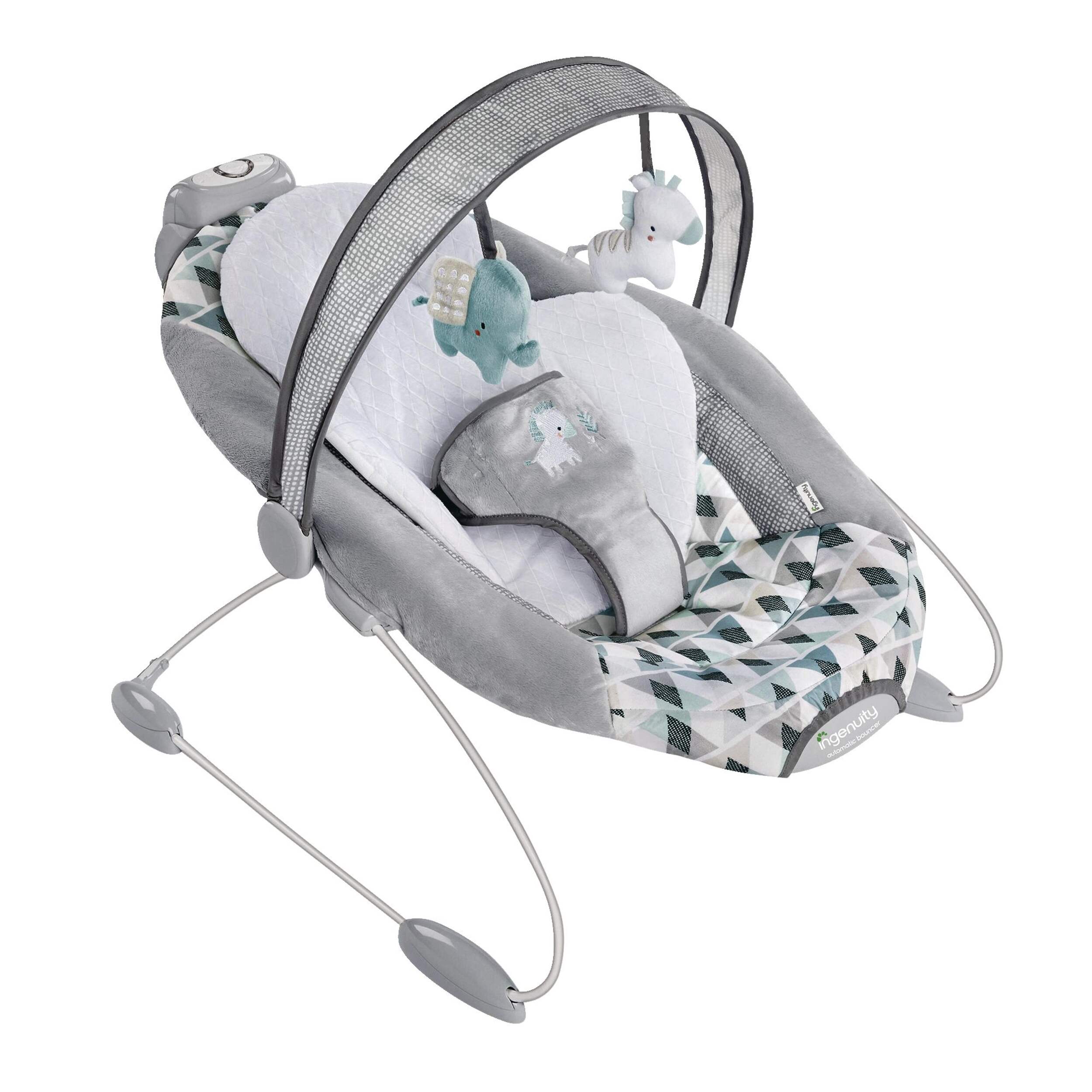 Ingenuity SmartBounce Automatic Bouncer, Chadwick Front_Three_Fourths_Angled_Right