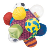 Sassy - Balle bosselée pour bébé, multicolore, 6 mois et plus Front_Flat