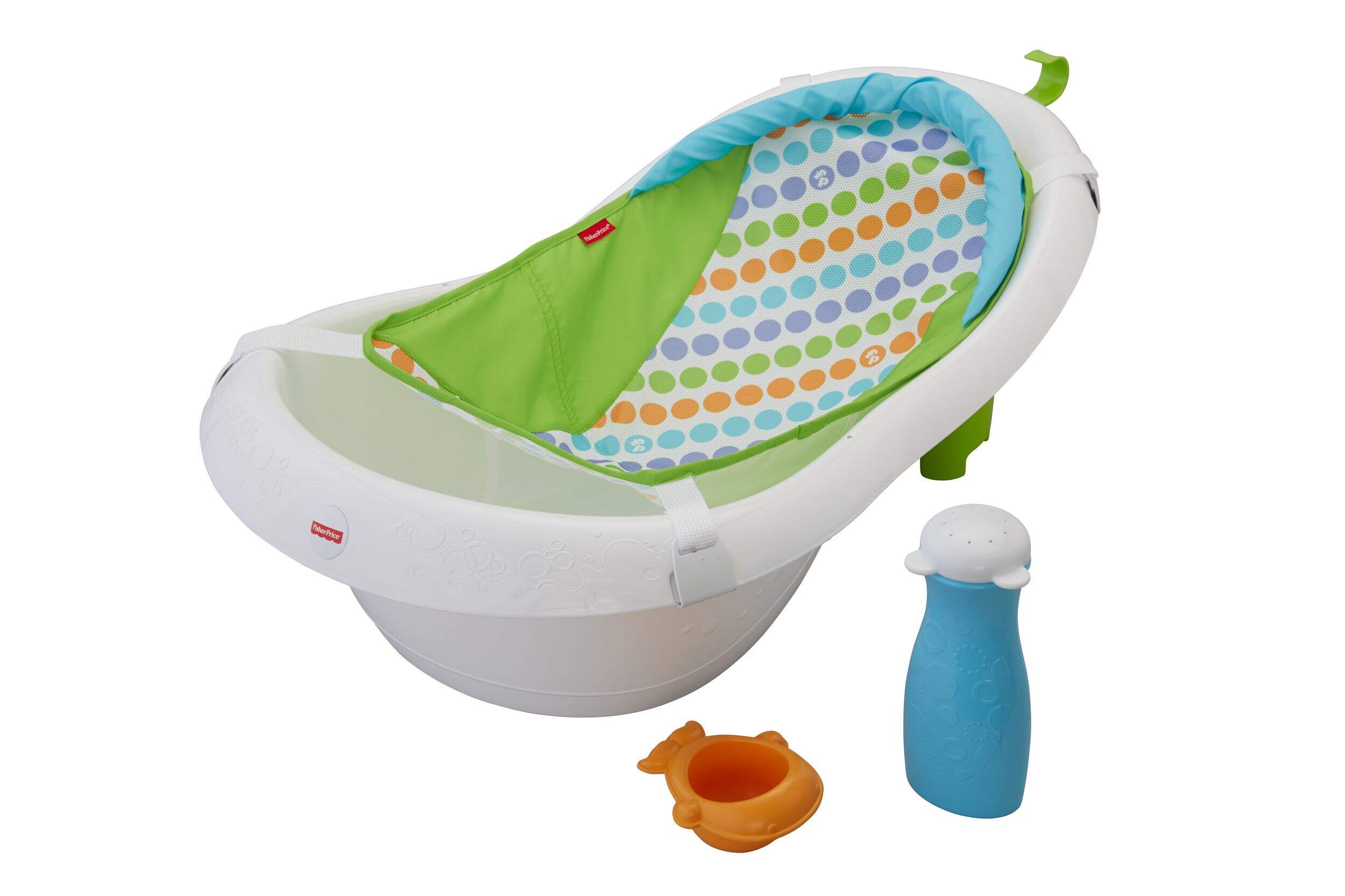 Fisher-Price® Bath Tub 4-in-1 Sling 'n Seat Front_Three_Fourths_Angled_Left