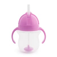 Munchkin Any Angle™ Click Lock Weighted Straw Trainer Cup, 7-oz Front_Elevated