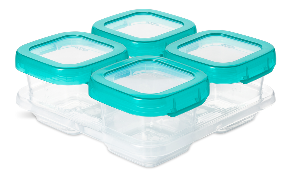 OXO Tot® Baby Block Food Storage Containers, Teal Canadian Tire