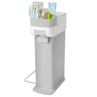 Skip Hop Nursery Style Diaper Pail Front_Three_Fourths_Angled_Left