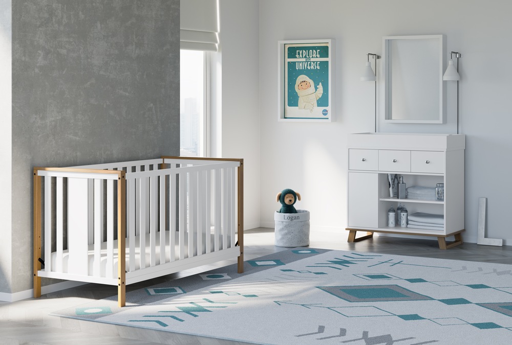 Storkcraft Modern Pacific 4in1 Convertible Baby Crib Canadian Tire