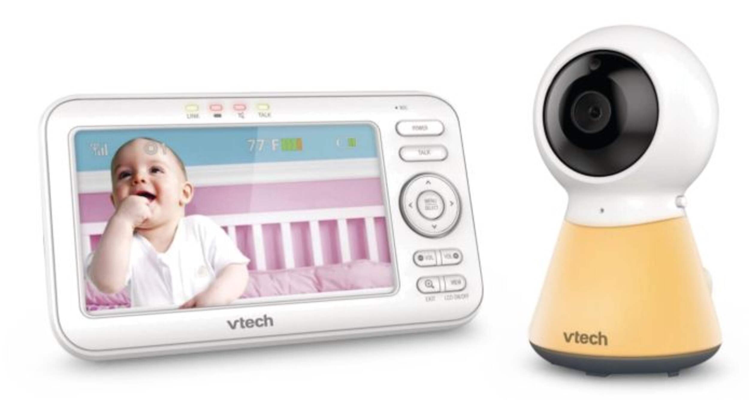 VTech VM5254 Fixed Adaptive Digital Video Baby Monitor with Night Light