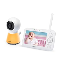 VM5254 de Vtech - Moniteur de surveillance pour bébé, vidéo numérique fixe adaptable avec veilleuse, 5 po Front_Three_Fourths_Angled_Left