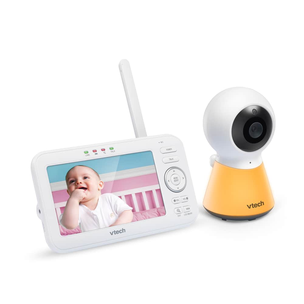 VM5254 de Vtech - Moniteur de surveillance pour bébé, vidéo numérique fixe  adaptable avec veilleuse, 5 po