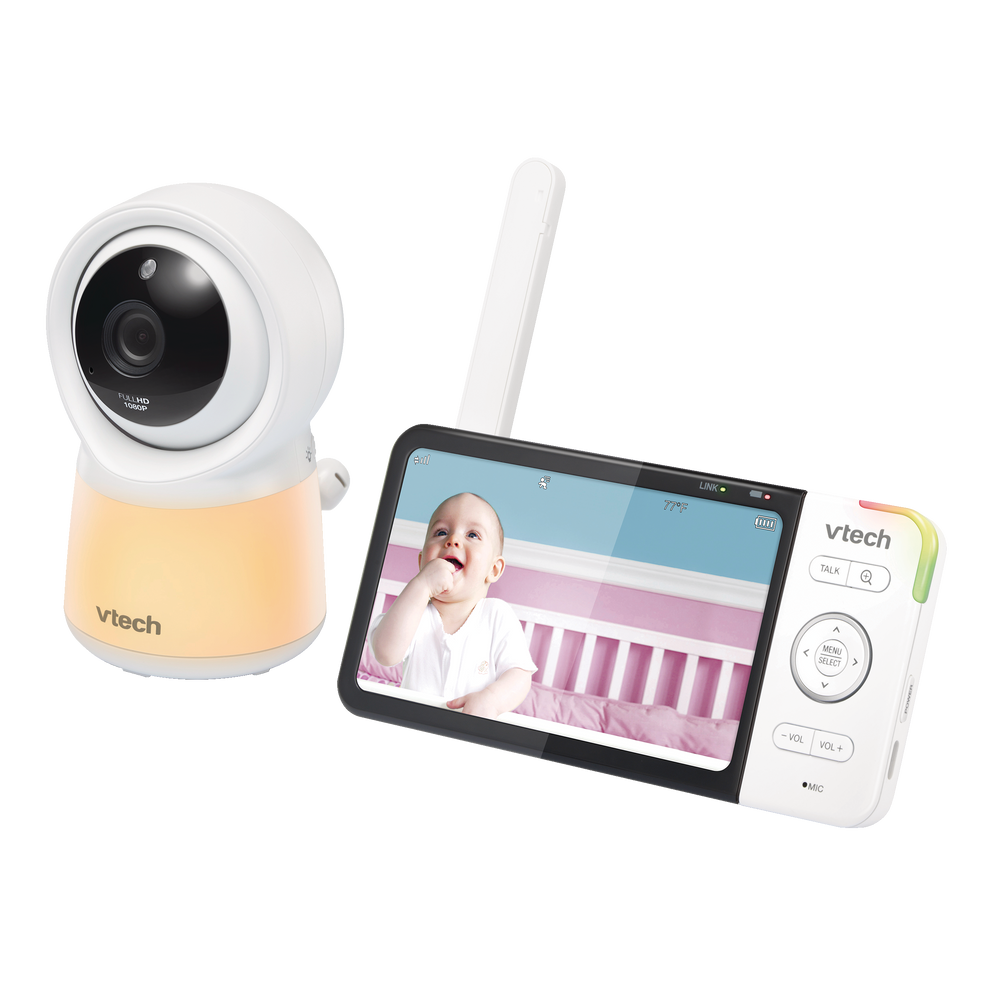 VTech RM5754HD Remote Access Fixed Digital Video Baby Monitor, 5-in ...