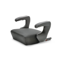 Clek Ozzi Backless Booster Seat, Carbon Black Front_Three_Fourths_Angled_Left