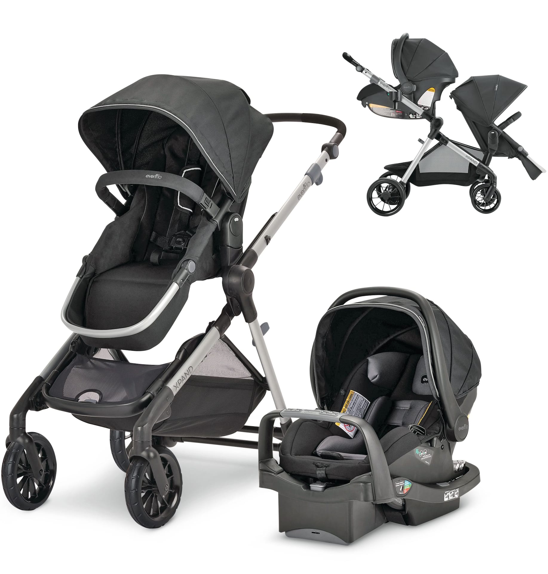 Evenflo Pivot Xpand Modular Compact Fold Travel System w Stroller Car Seat Canadian Tire