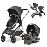 Evenflo Pivot Xpand Modular Compact Fold Travel System w/ Stroller & Car Seat Composite_or_Mixed