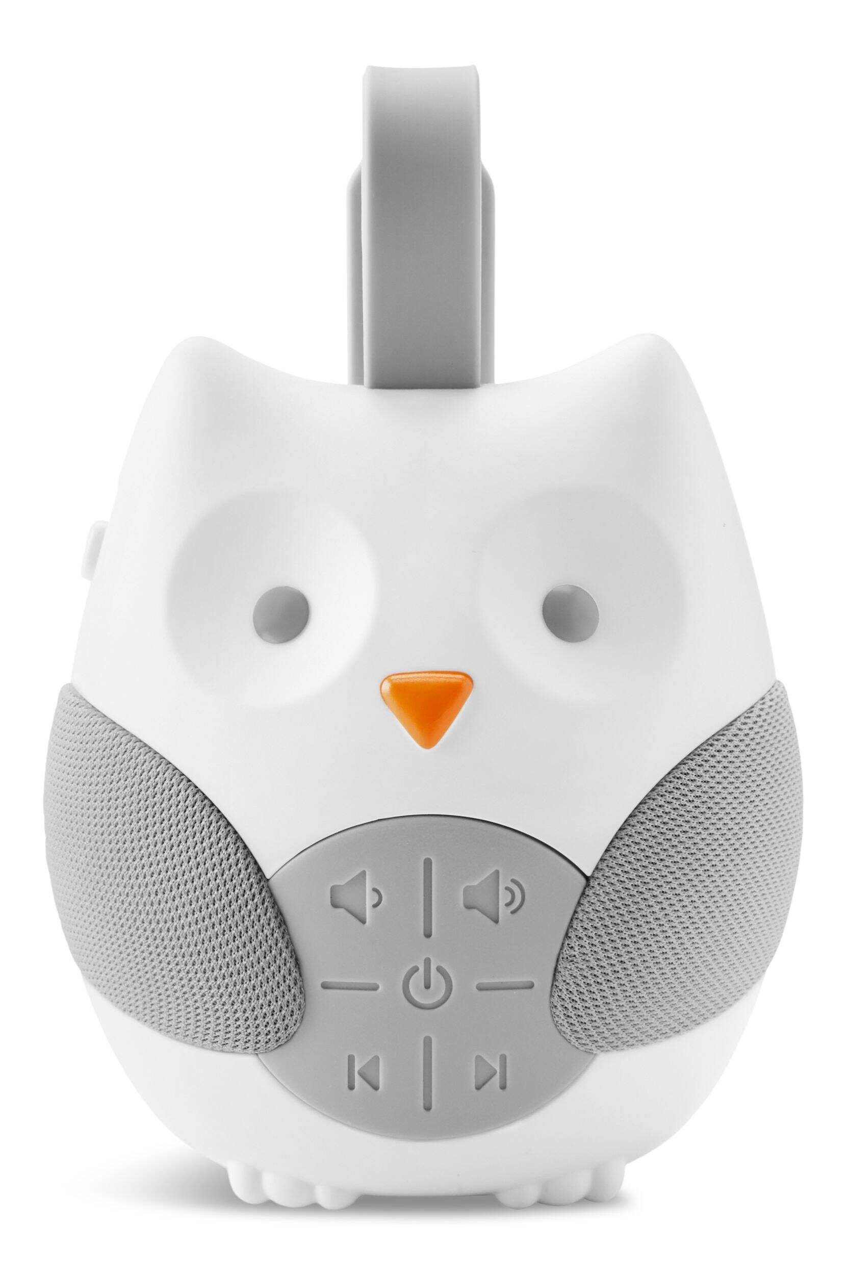Skip Hop Stroll & Go Portable Baby Soother, Music Player Toy, Owl Front_Flat