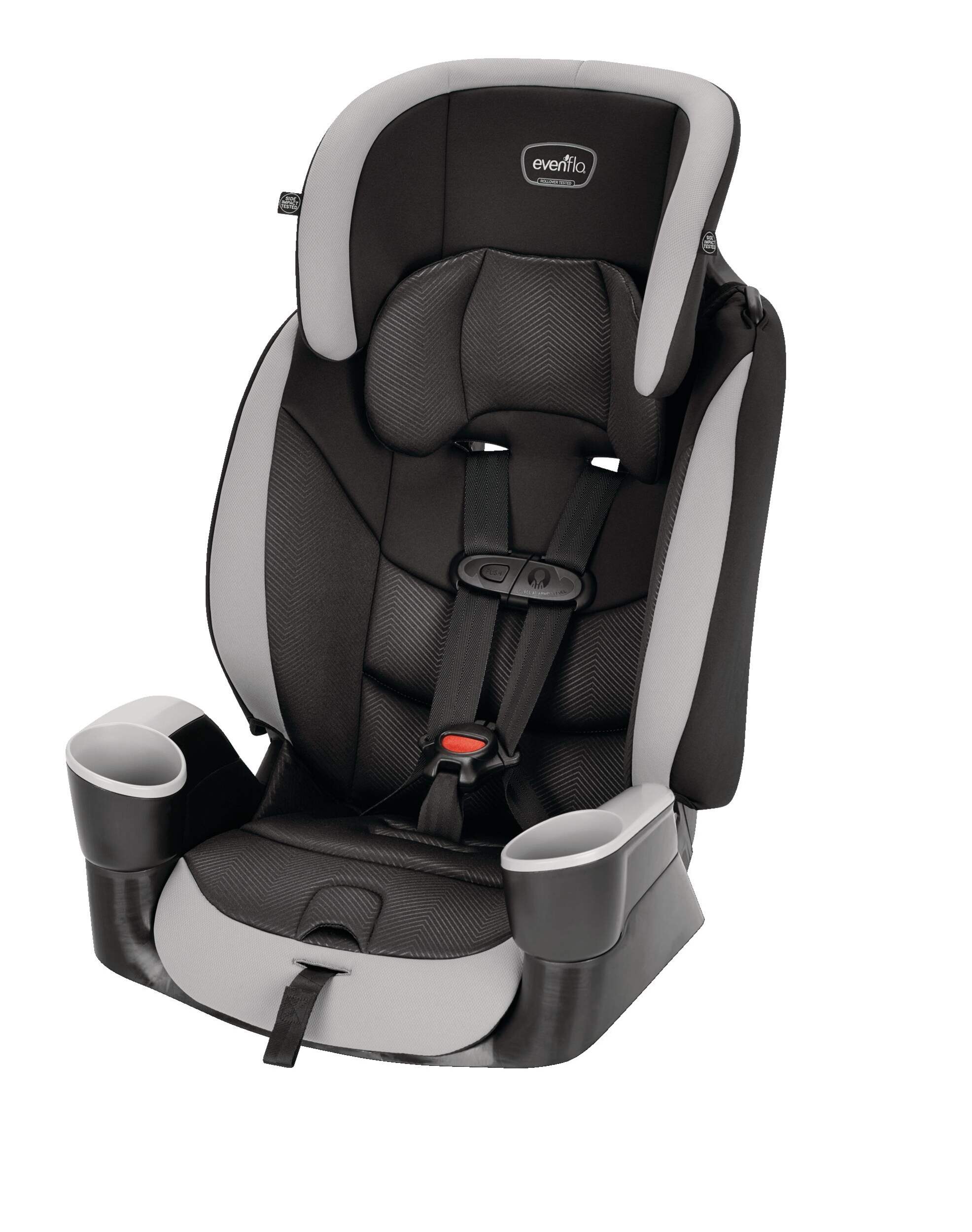 Evenflo Maestro Sport Car Seat, Grey Front_Three_Fourths_Angled_Left