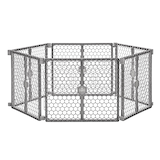 Regalo Super Wide Baby Safety Gate & Playard Front_Elevated