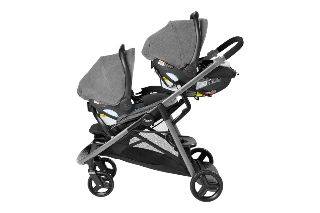 Graco Ready2Grow 2.0 Double Stroller, Foldable and Lightweight Baby  Stroller, Rafa