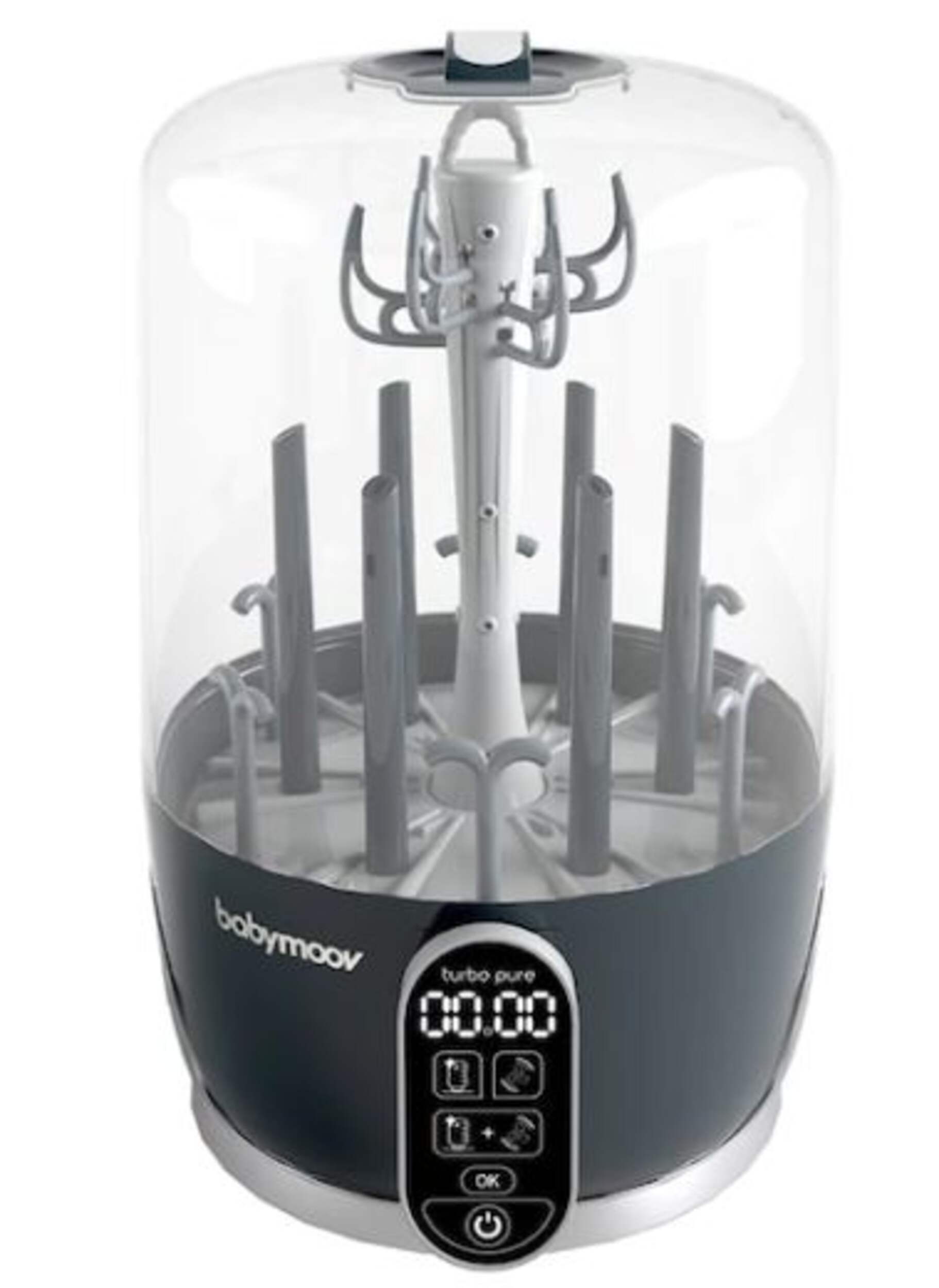 Babymoov Turbo 6-Bottle Pure Sterilizer Front_Elevated