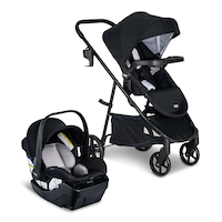 Britax Willow Brook Travel System – Onyx Glacier Front_Three_Fourths_Angled_Right