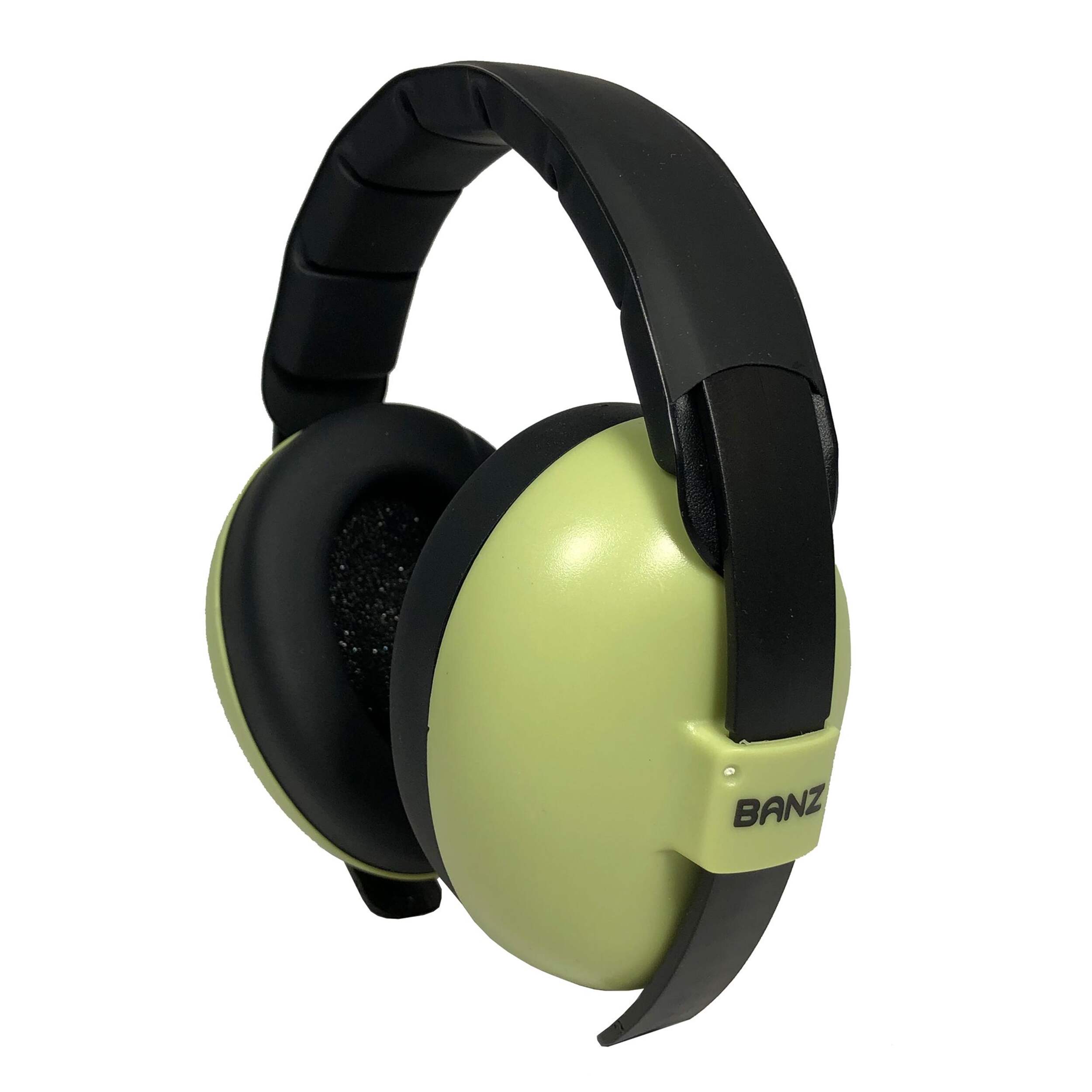 Banz Bubzee Hearing Protection Earmuffs for Infants & Toddlers Front_Three_Fourths_Angled_Left