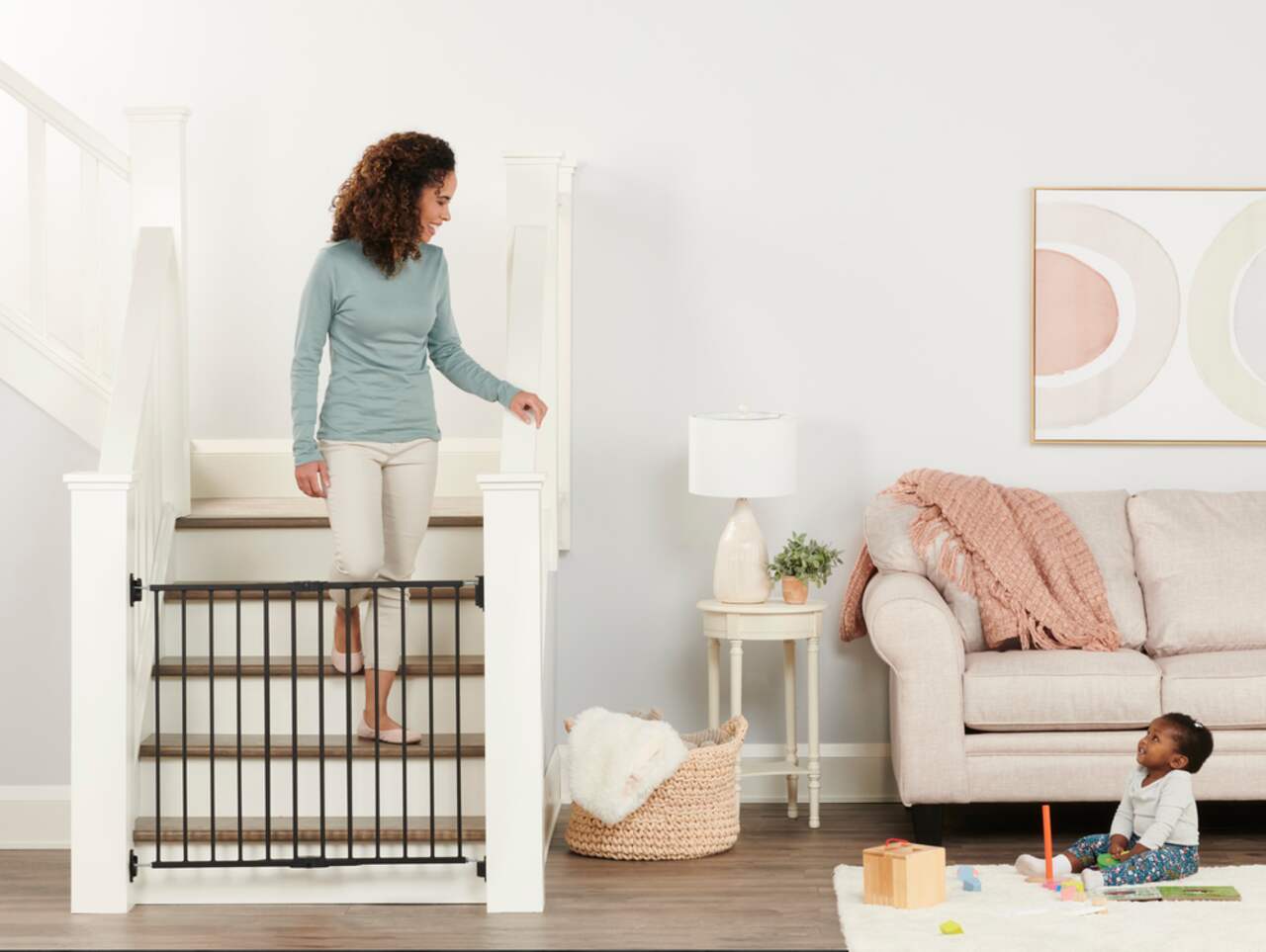 Regalo top of the stairs clearance baby gate