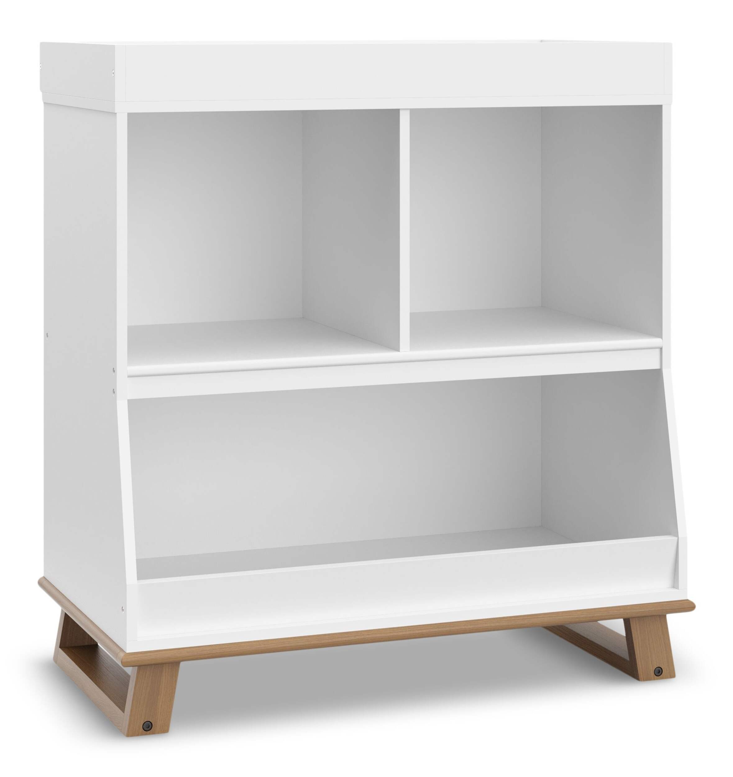 Storkcraft Modern Pacific Change Table Storage Front_Three_Fourths_Angled_Right