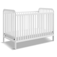 Storkcraft Pasadena Baby Crib, White Front_Three_Fourths_Angled_Left