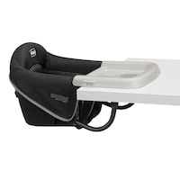 Chicco Quickseat Portable Hook-On Baby Chair, Graphite Front_Angled_Right
