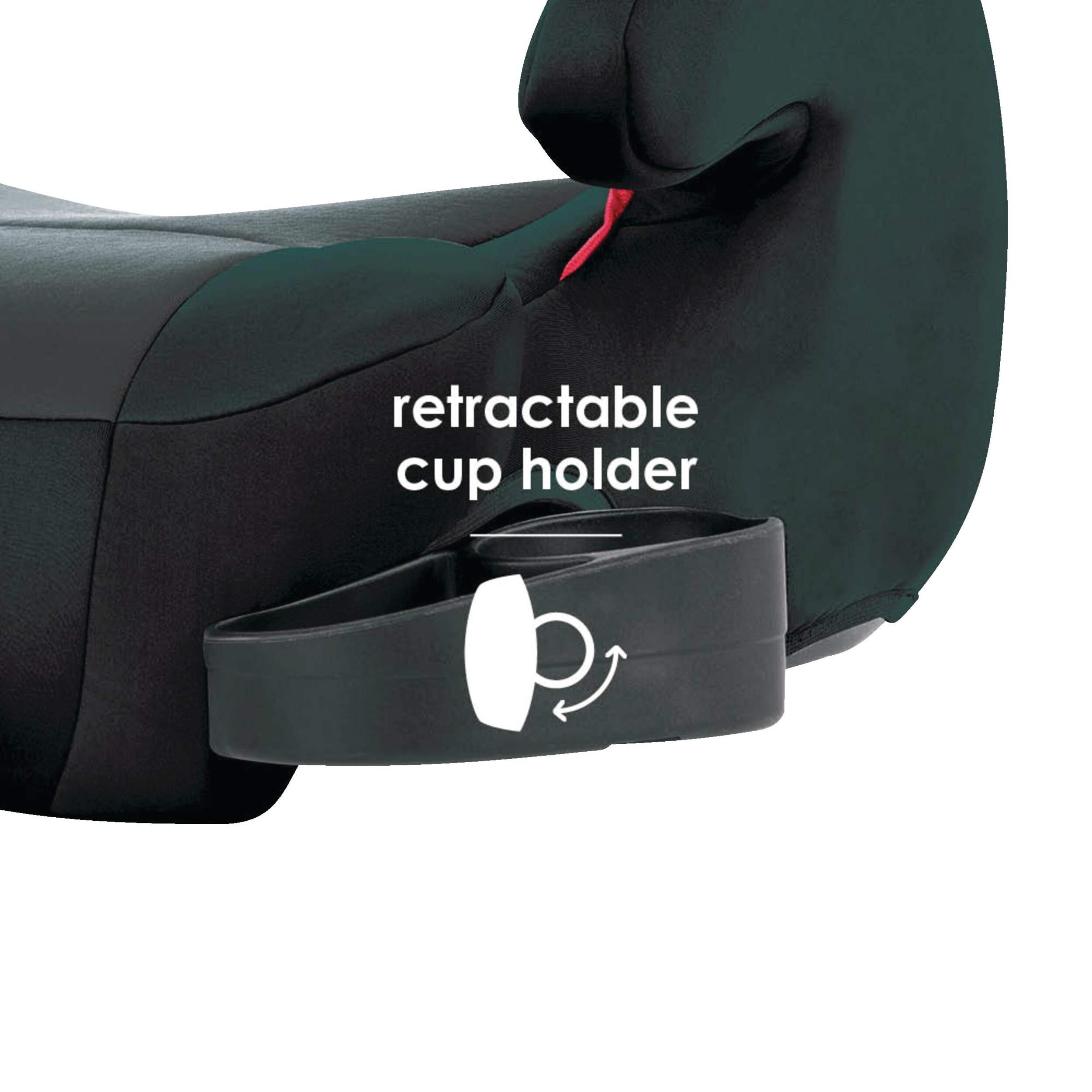 Diono Solana 2 No Latch Child's Booster Car Seat, Black CloseUp