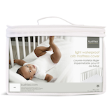 Kushies Light Waterproof Crib Mattress Cover Front_Flat