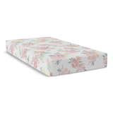 Kushies Fitted Percale Crib Sheet, Watercolour Blooms Front_Three_Fourths_Angled_Right
