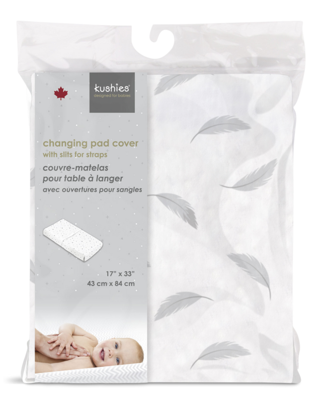 Kushies Percale Changing Pad Cover, Feathers Canadian Tire