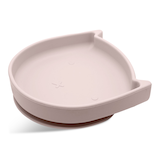 Kushies Silikitty Silicone Plate, Pink Front_Three_Fourths_Angled_Left