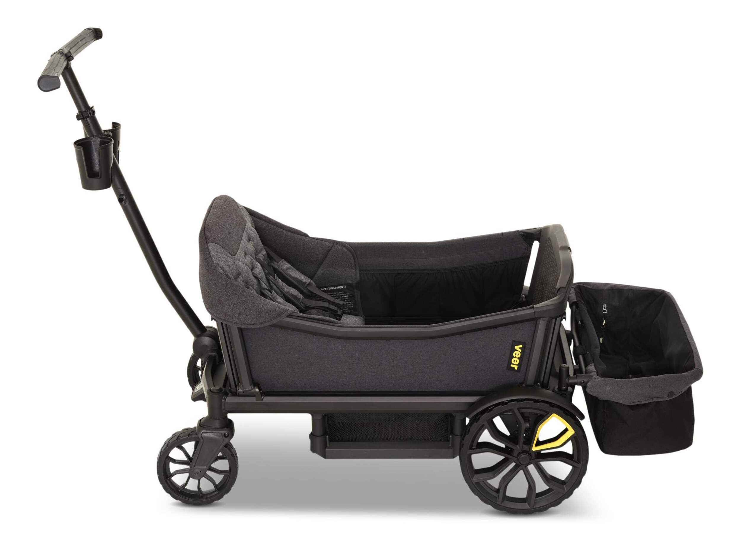 Veer Foldable Rear Storage Basket for Veer Cruiser, XL Wagon Side_Left