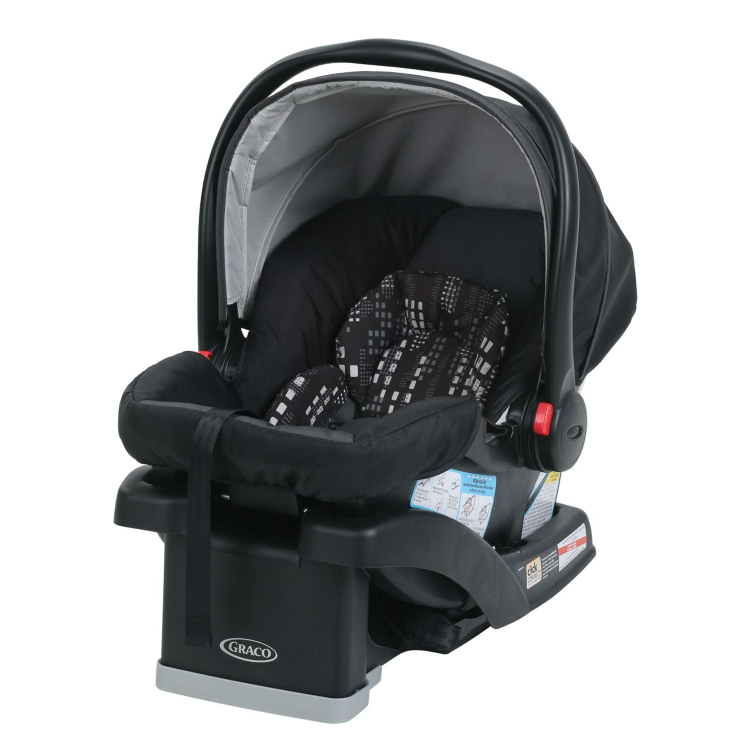 Graco SnugRide Click Connect 30 LX Infant Car Seat, NYC Front_Three_Fourths_Angled_Left