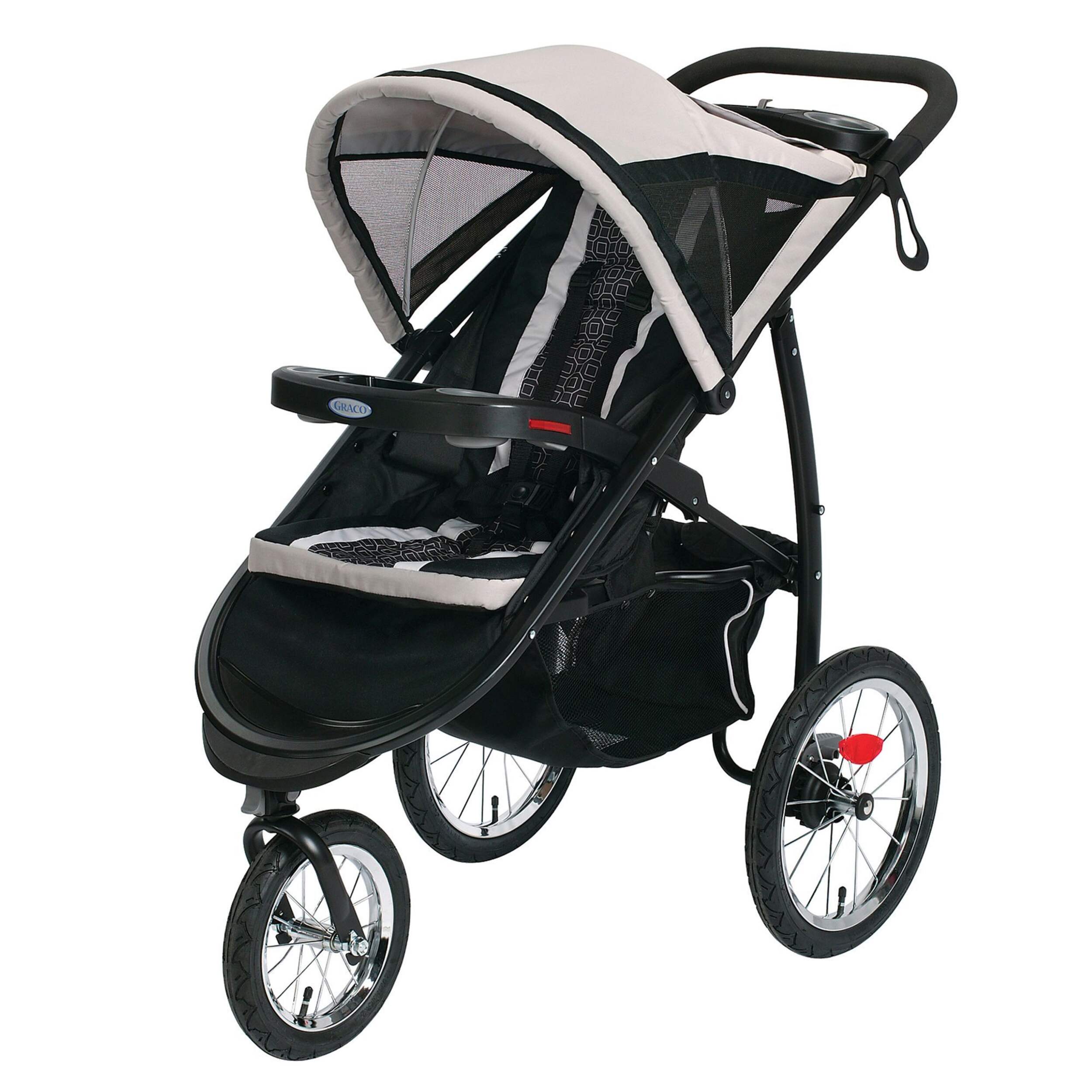 Graco Fast Action Fold Jogger Click Connect - Poussette, Pierce Front_Angled_Left