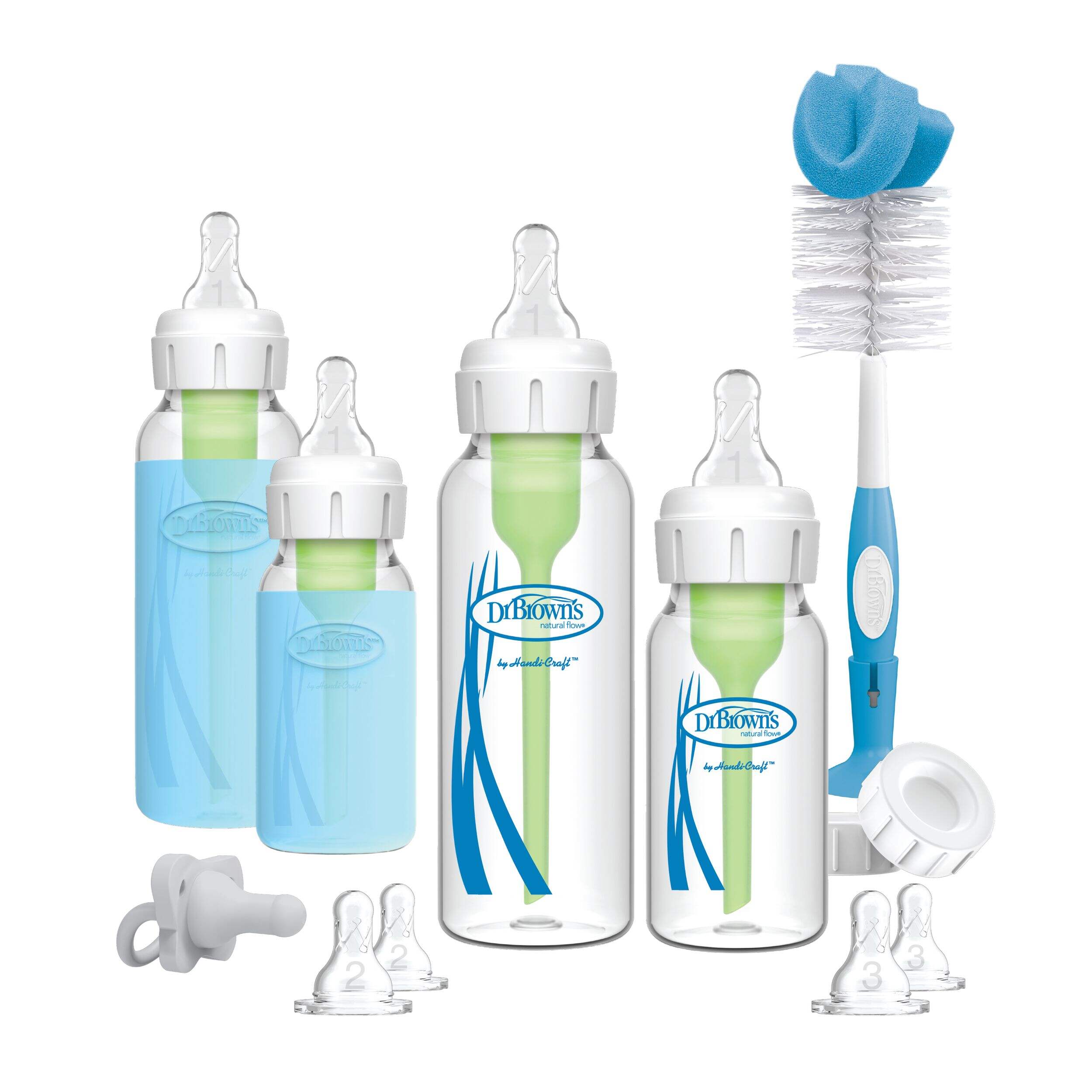 Dr. B's Options+ Glass Narrow Baby Bottle Gift Set Composite_or_Mixed