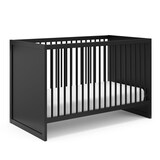 Storkcraft® Calabasas 3-in-1 Convertible Crib, Black Front_Three_Fourths_Angled_Right