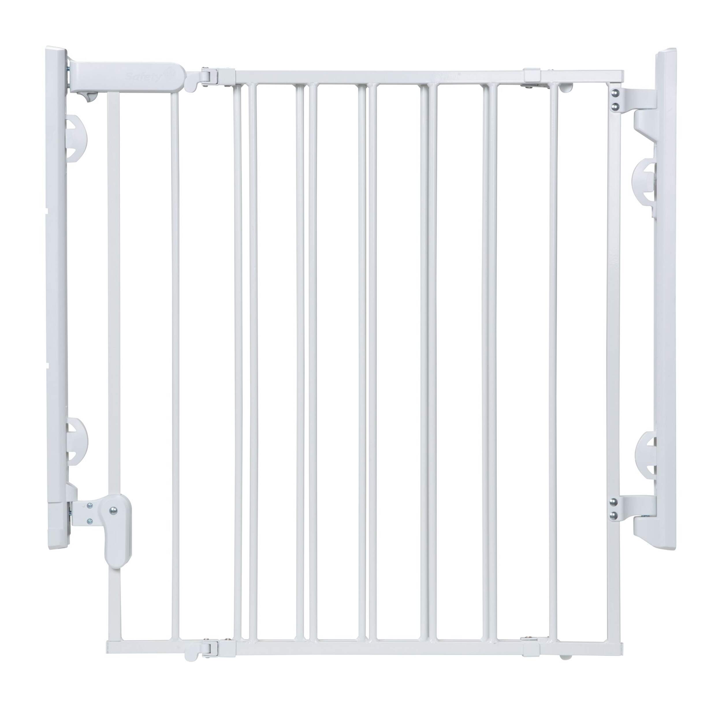 Safety 1st Ready To Install Top of the Stairs Baby Safety Gate, White Front_Flat