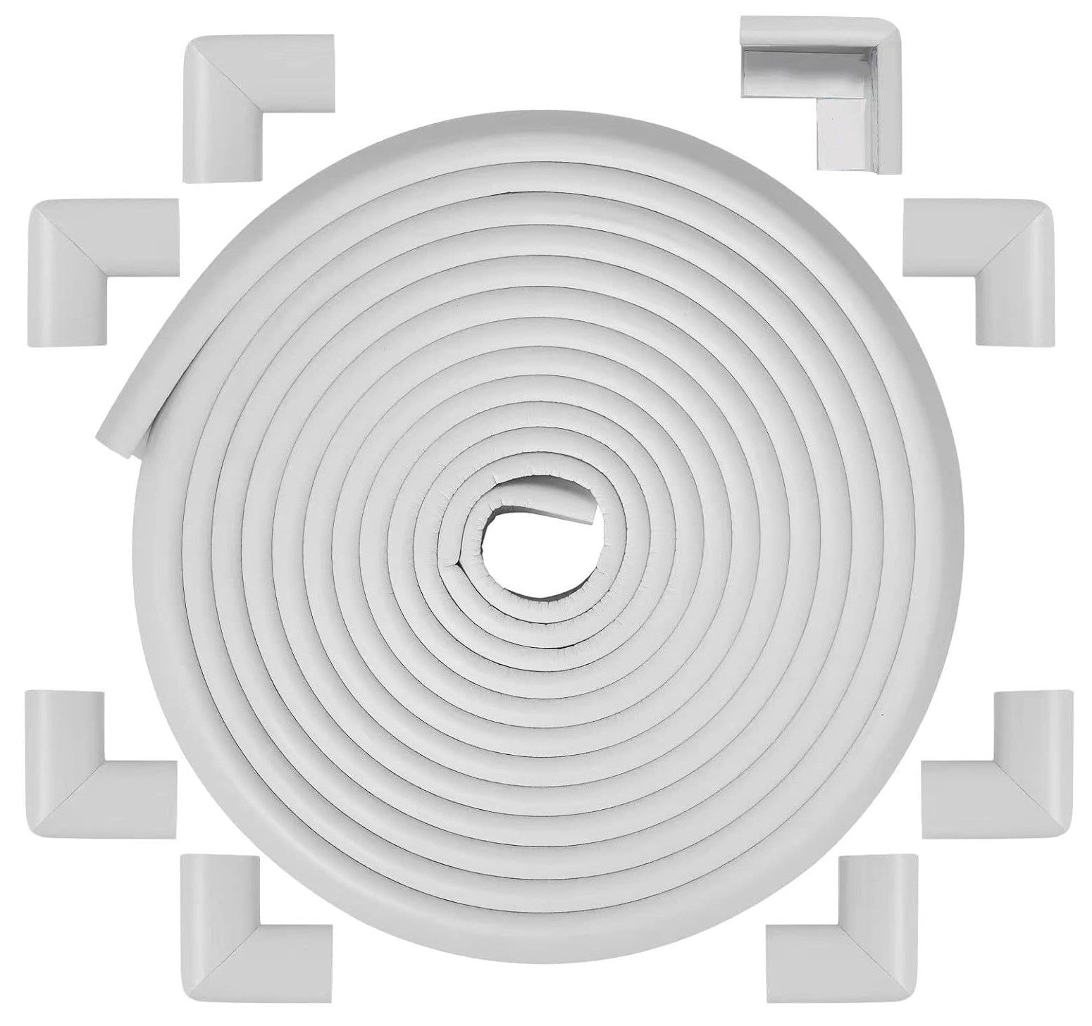 Regalo ChildProofing Furniture Edge Cushion Bundle, Grey, 16ft