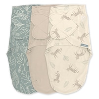 SwaddleMe Original Swaddle Adjustable Baby Wrap with Quick Change, Born Free, Size S/M, Ages 0-3m, 3-pk Front_Flat
