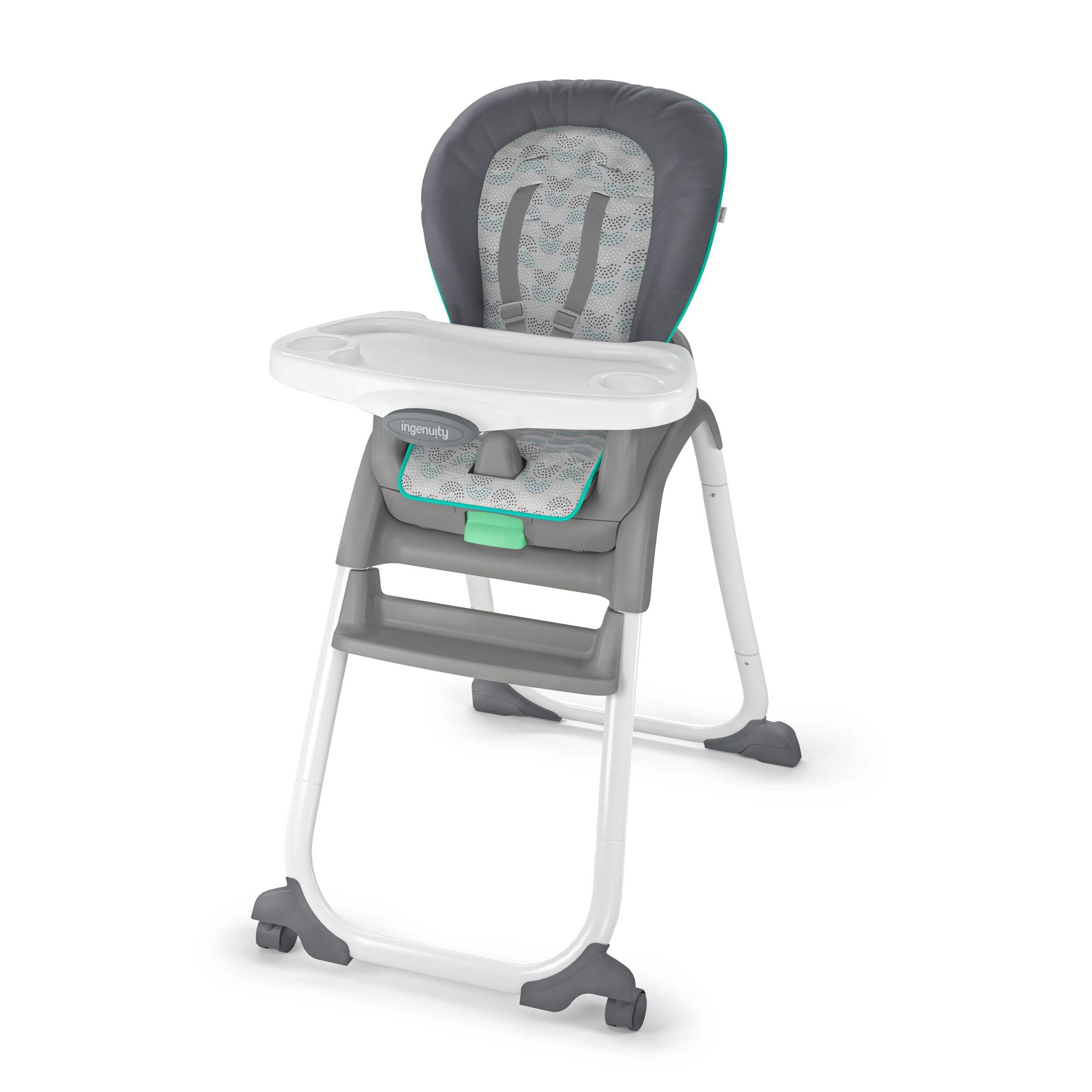 Ingenuity Full Course 6-in-1 High Chair - Astro, Ages 6m to 5y Front_Three_Fourths_Angled_Left