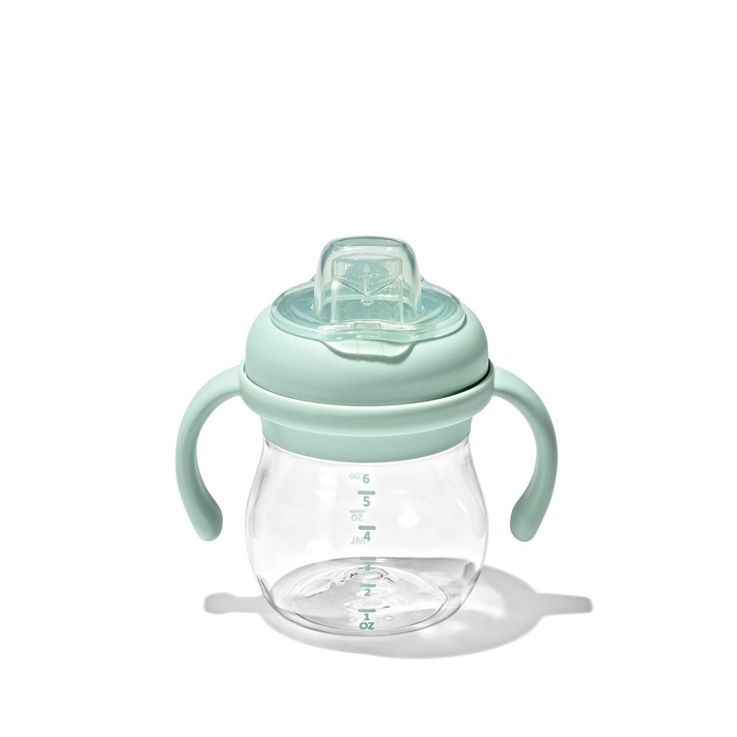 OXO Tot Transition Soft Spout Sippy Cup with Handles, Opal Front_Elevated
