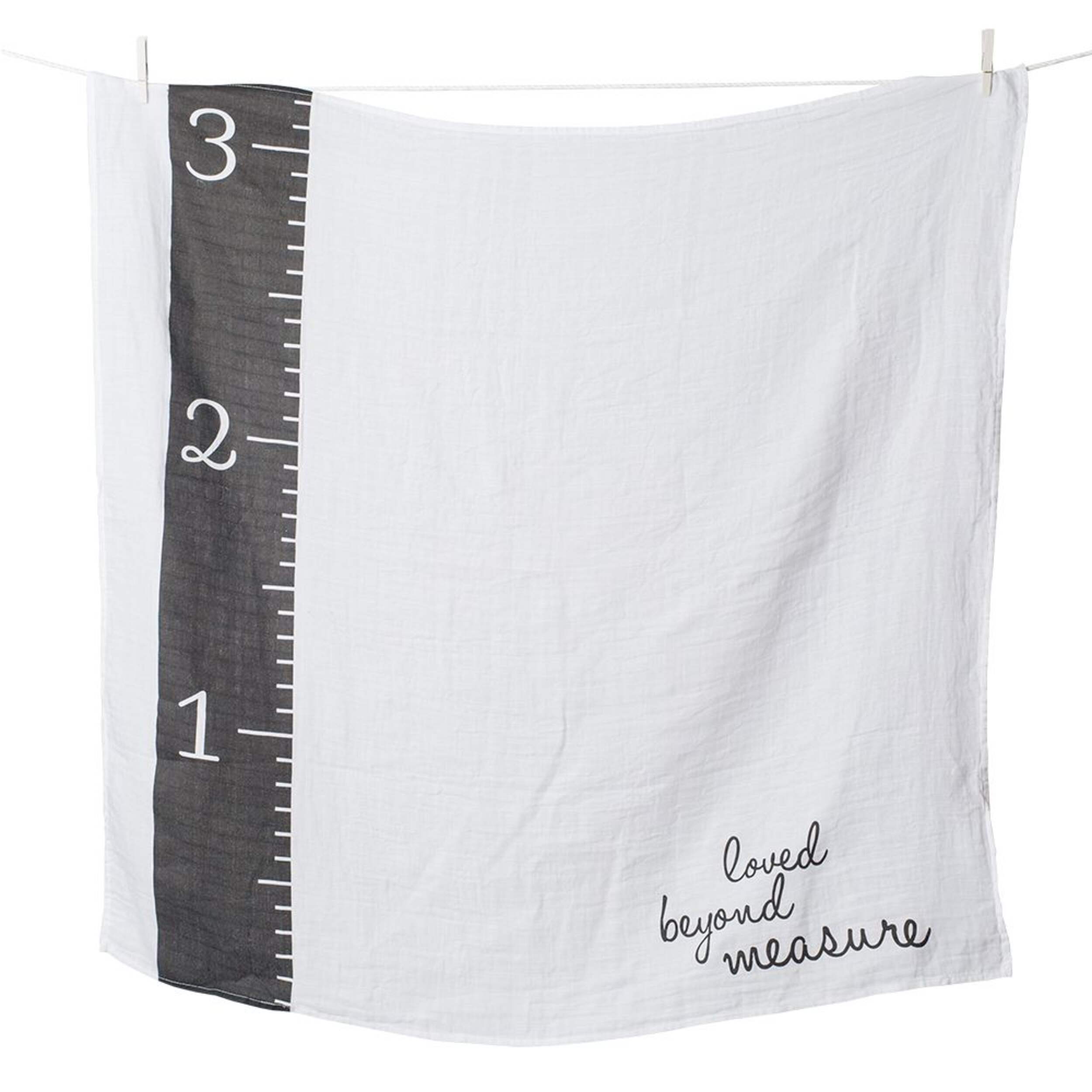 Lulujo Baby's 1st Year Milestone Blanket, Loved Beyond Measure Front_Flat