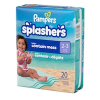 Pampers Splashers Swim Pants, Size 3, 20-ct Front_Angled_Left