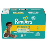 Pampers Swaddler Size 3 Leak-Free Diapers, 78-pc Front_Flat