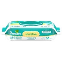 Pampers Sensitive Baby Wipes 1X Pop-Top, 56 Count Front_Elevated