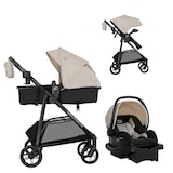 Evenflo Omni Signature Modular Travel System with LiteMax Sport Rear-Facing Infant Car Seat, Coastal Coffee Composite_or_Mixed