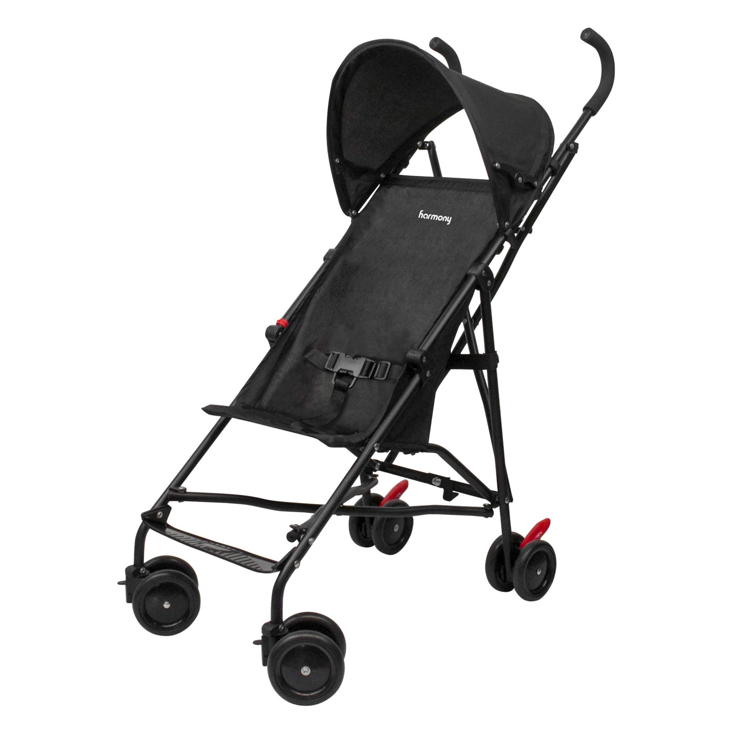 Harmony Litewave Umbrella Stroller with Canopy Front_Angled_Left