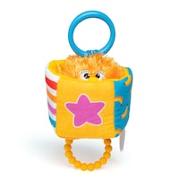 Jouets de dentition avec hochet et pince à emporter pour poussette, balançoire et jouet de dentition pour bébé Ms. Rachel, Herbie Front_Elevated
